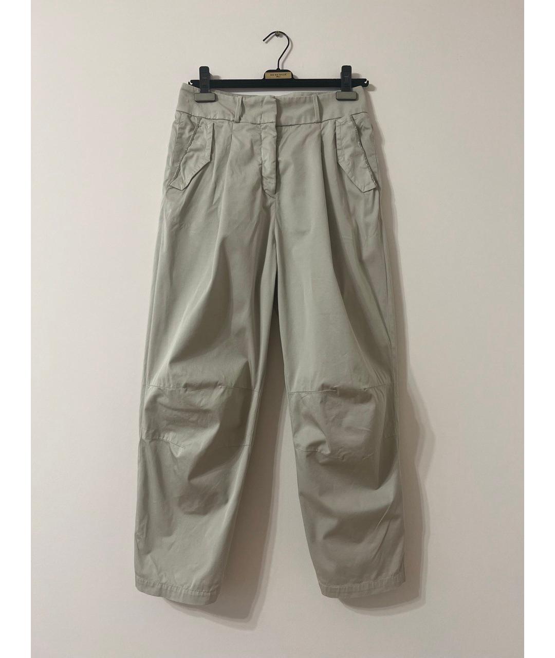 FABIANA FILIPPI Хлопко-эластановые брюки широкие, фото 10