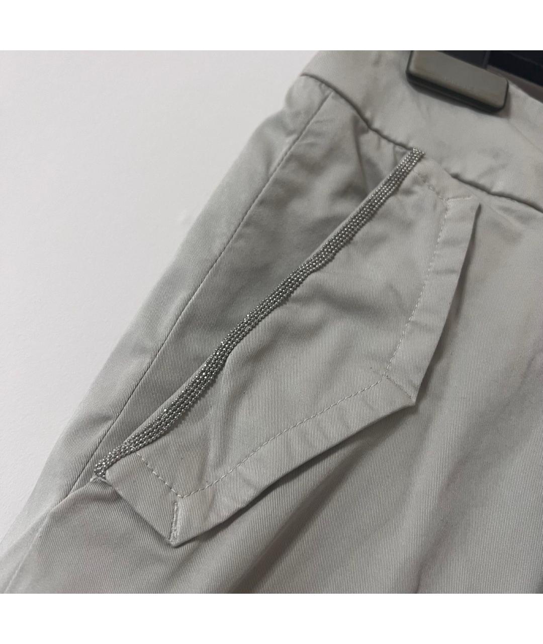FABIANA FILIPPI Хлопко-эластановые брюки широкие, фото 6