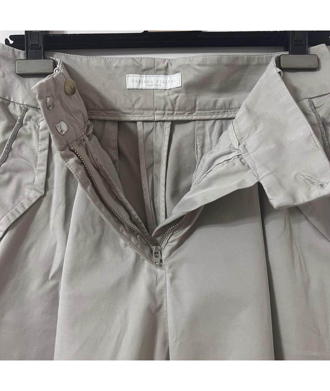 FABIANA FILIPPI Хлопко-эластановые брюки широкие, фото 5