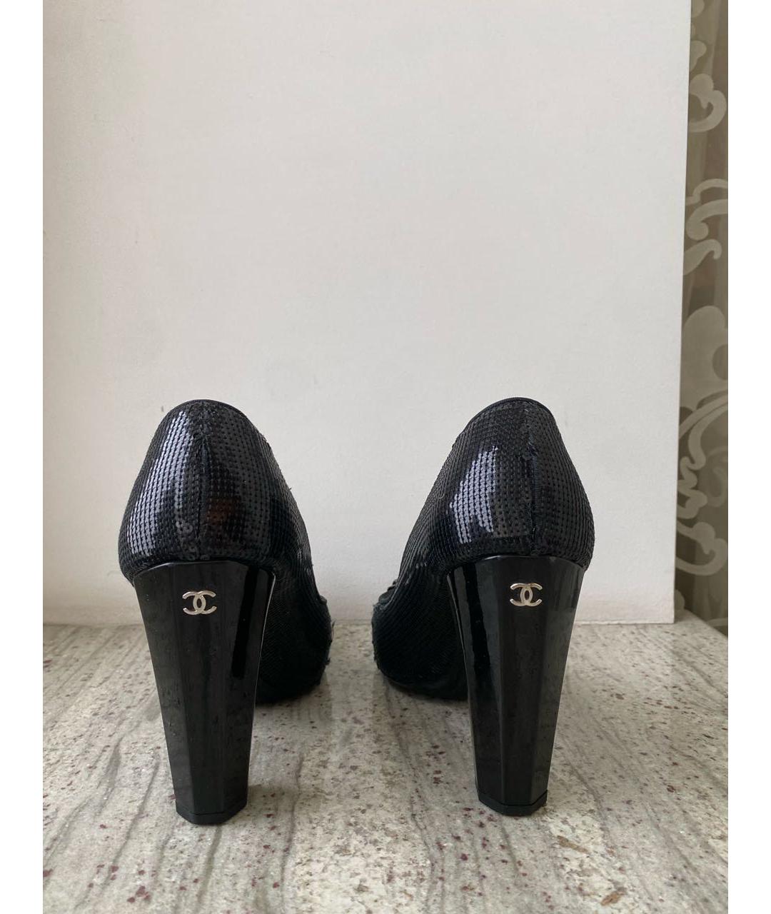 CHANEL PRE-OWNED Черные туфли, фото 4