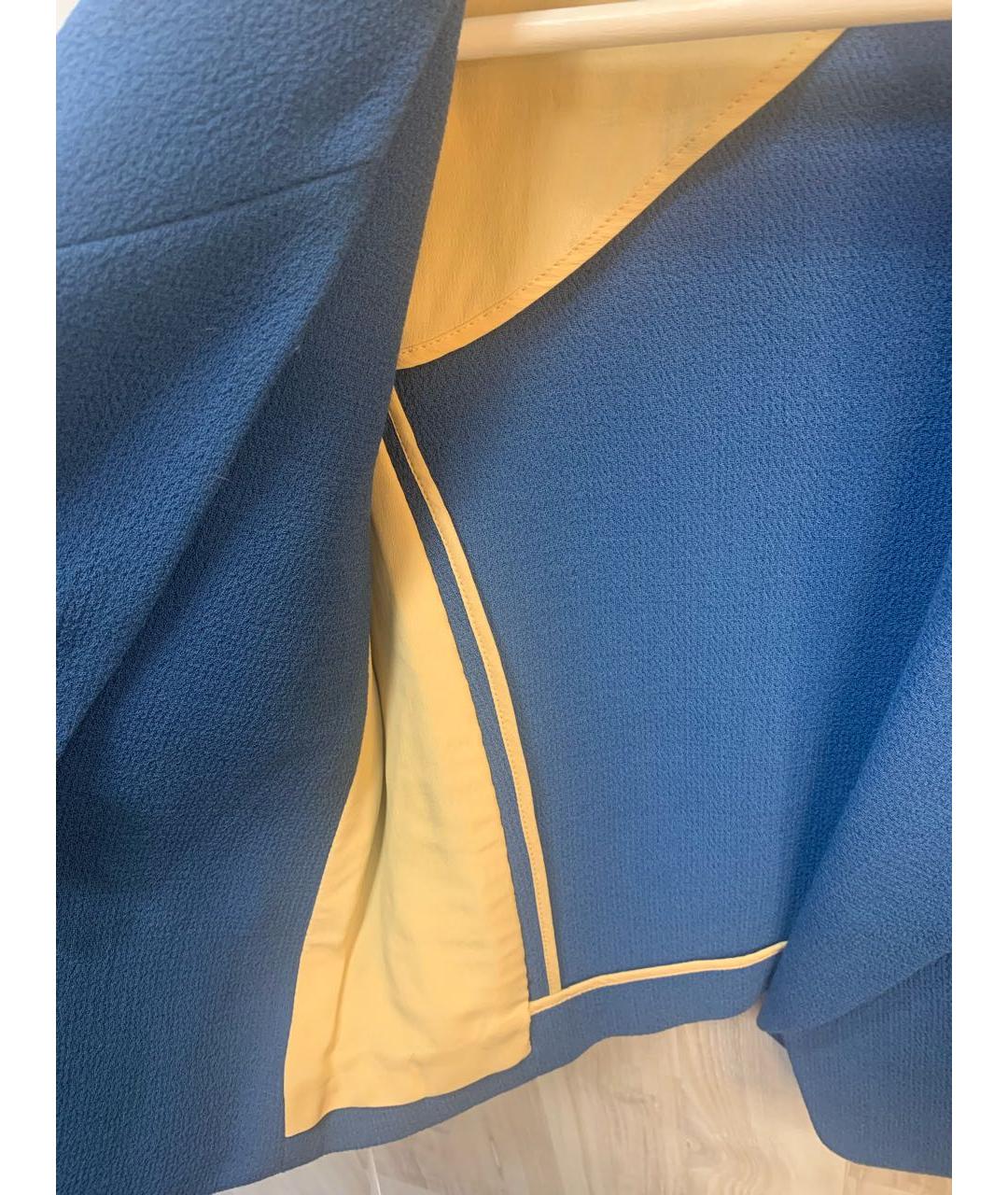 CHLOE Голубой шерстяной жакет/пиджак, фото 4