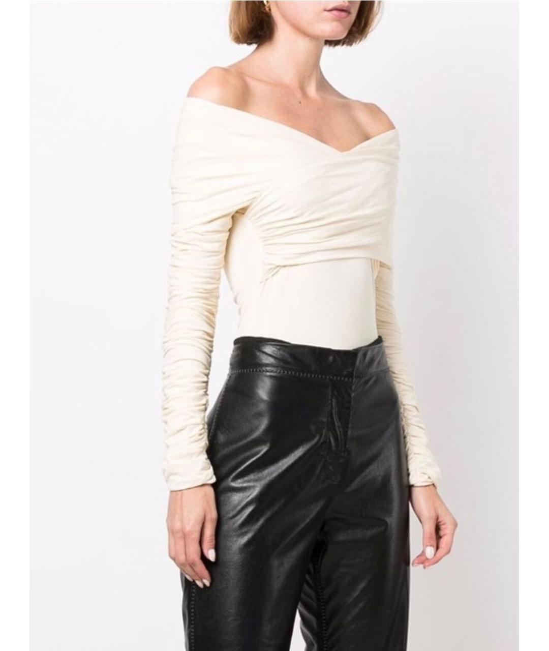 KHAITE Бежевое хлопковое боди, фото 5