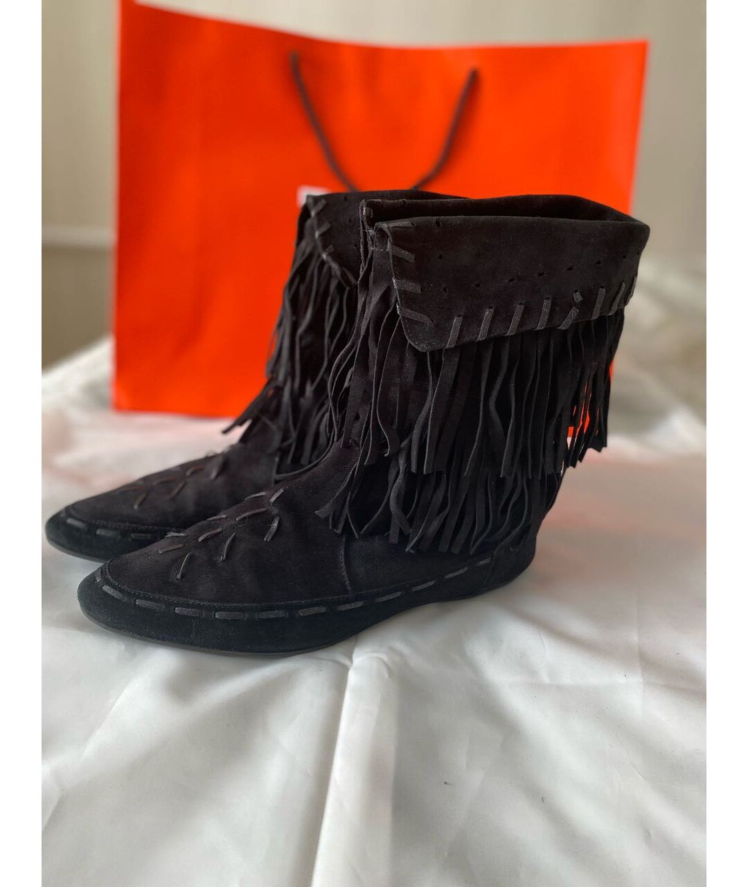 JIMMY CHOO Черные замшевые ботильоны, фото 5