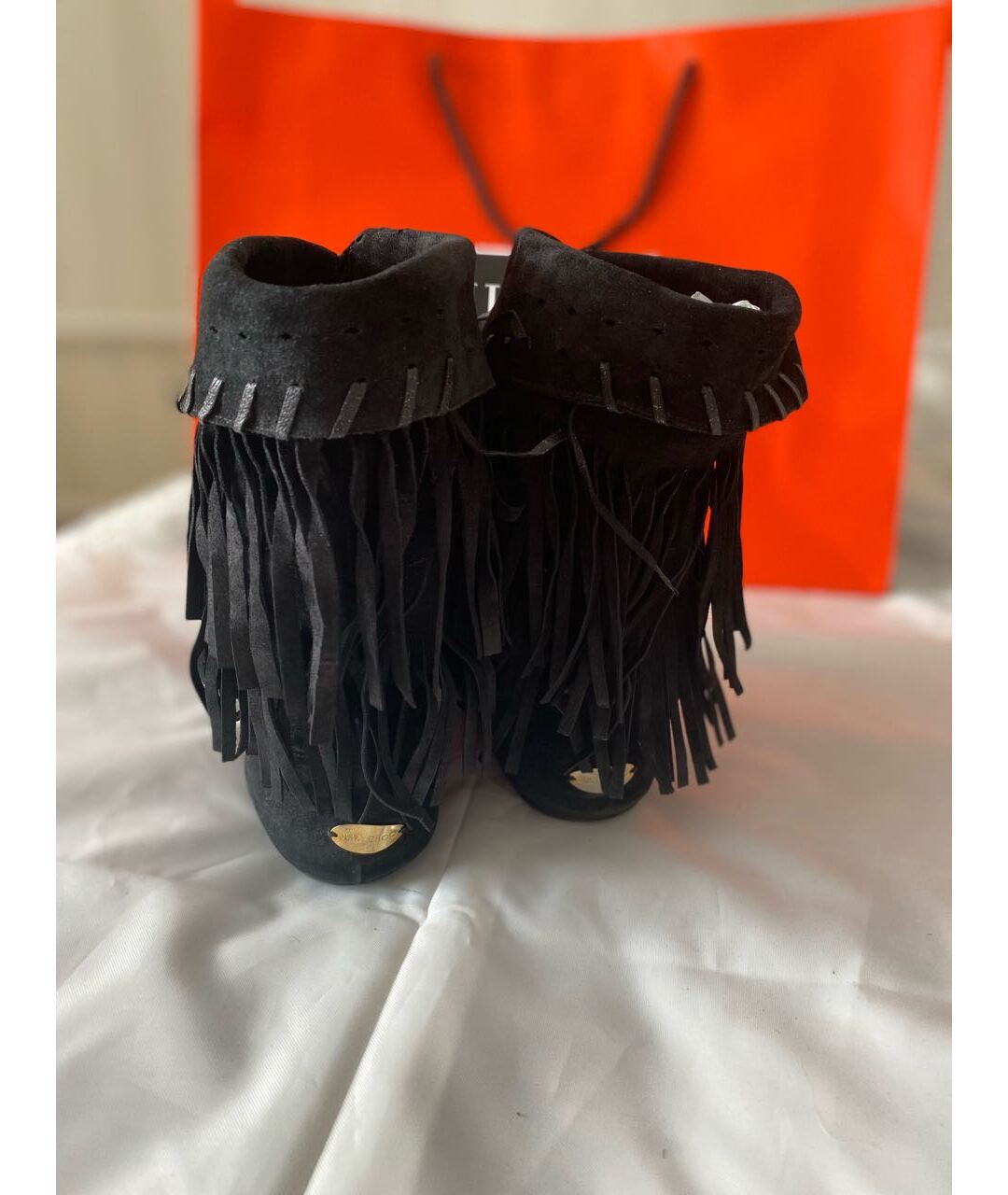 JIMMY CHOO Черные замшевые ботильоны, фото 3