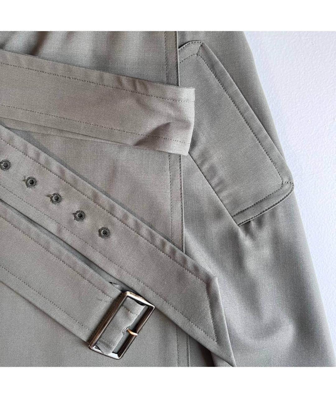 MAX MARA Хаки вискозное повседневное платье, фото 7