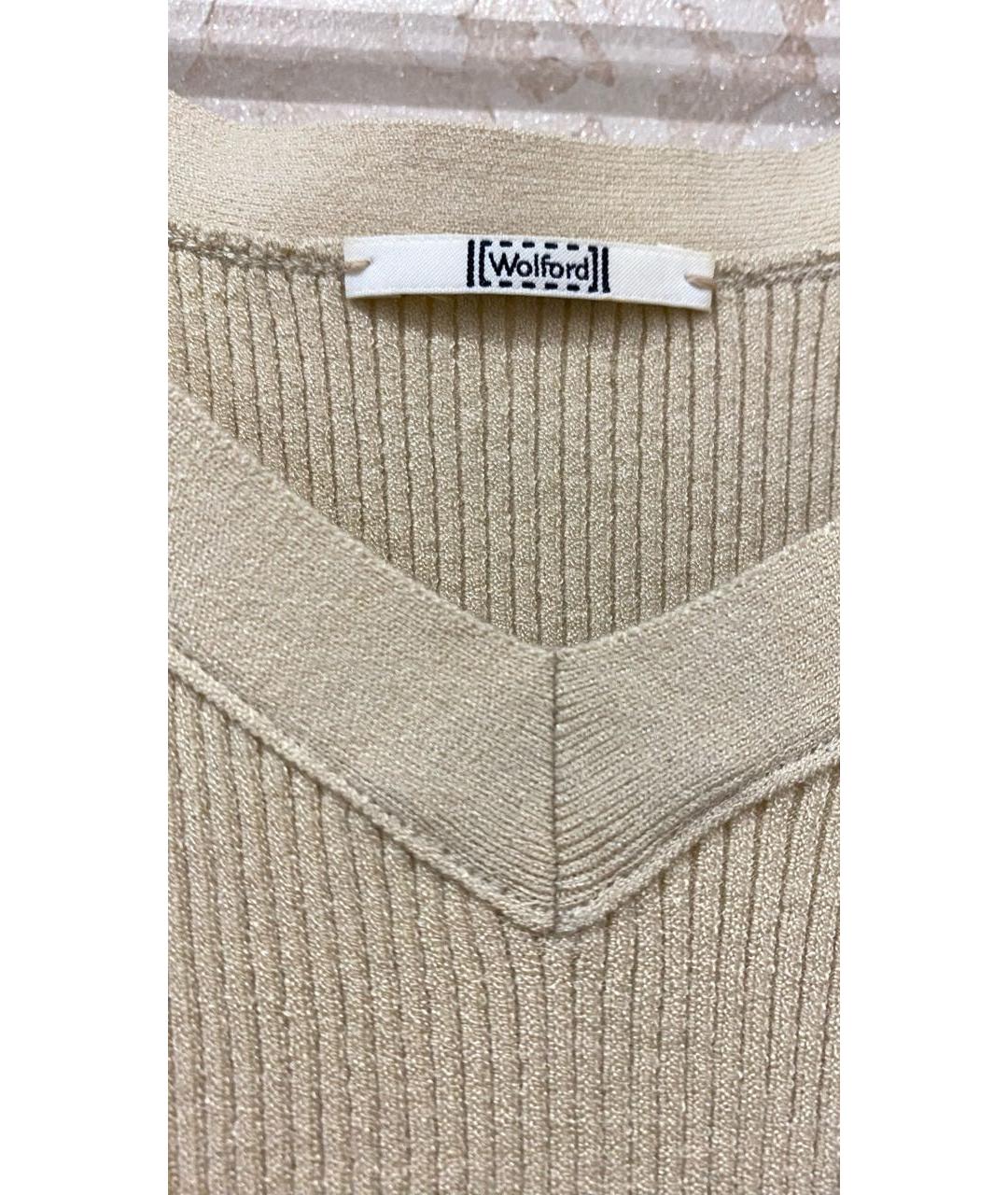 WOLFORD Бежевый синтетический кардиган, фото 6