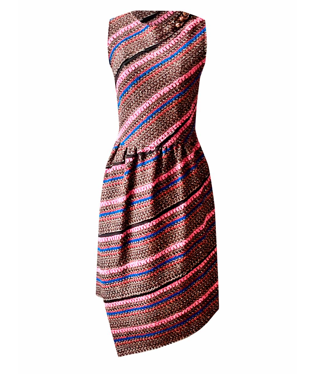 PROENZA SCHOULER Мульти шерстяное повседневное платье, фото 1