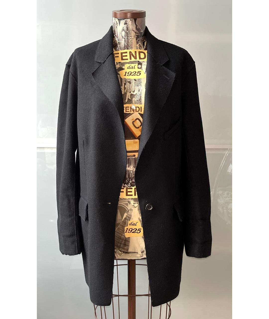 SAINT LAURENT Черный шерстяной жакет/пиджак, фото 8