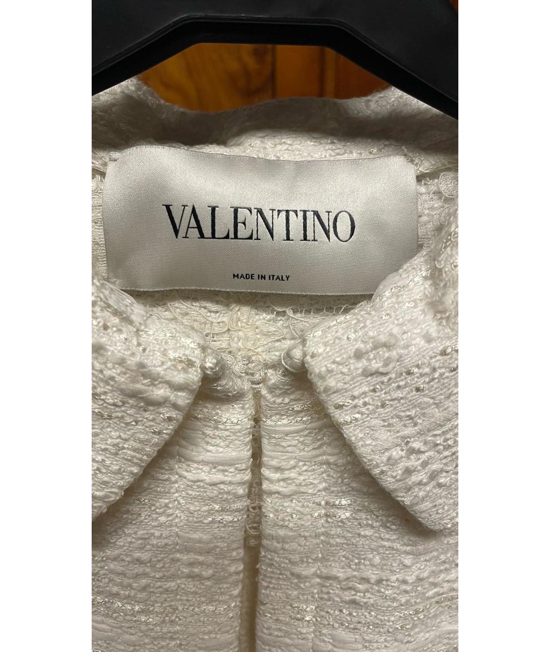 VALENTINO Белый хлопковый жакет/пиджак, фото 3