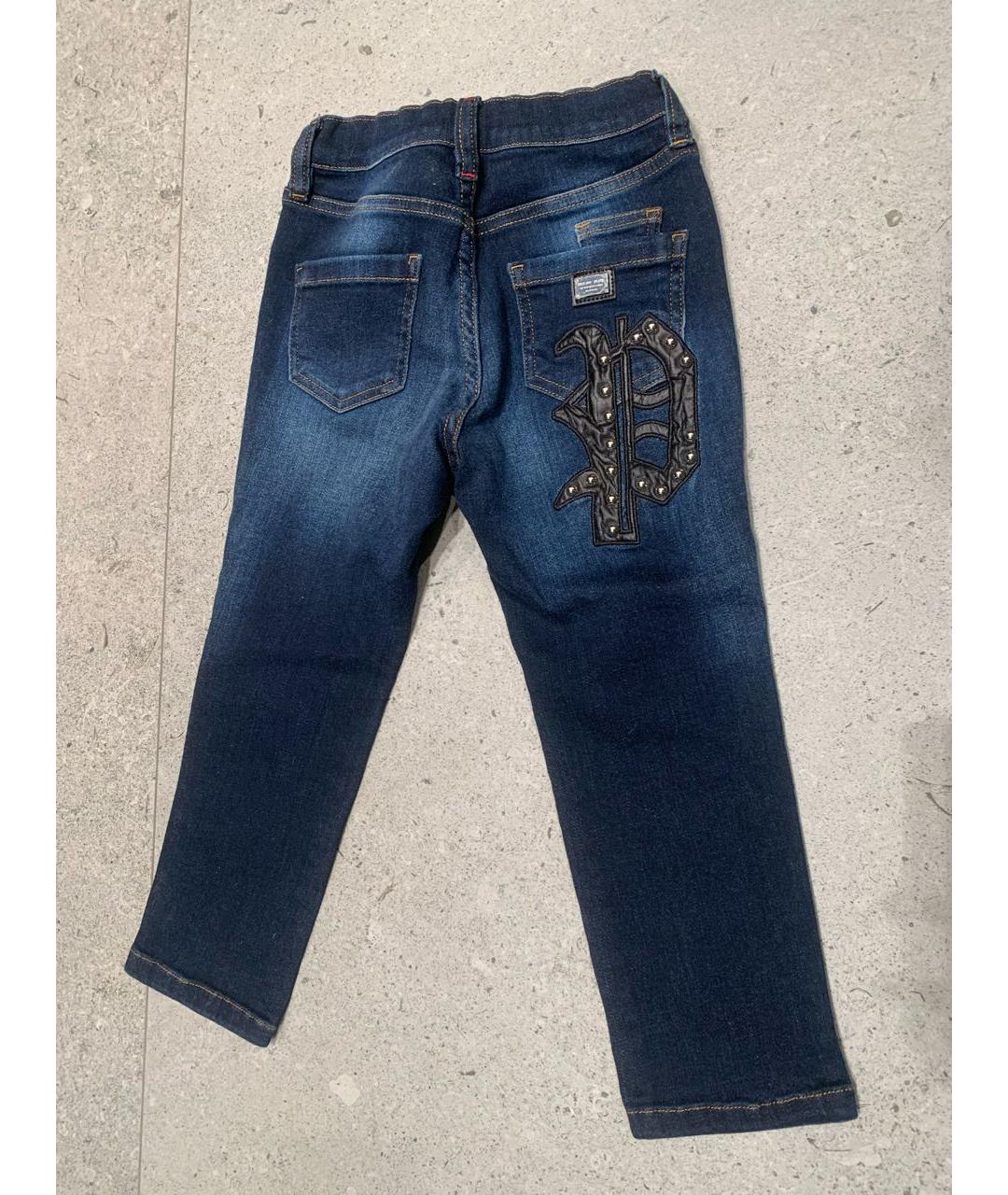 PHILIPP PLEIN Синие детские джинсы, фото 2
