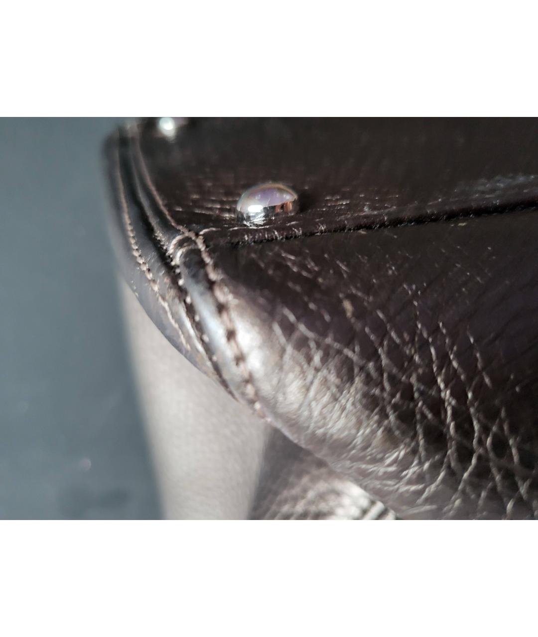 CHANEL Коричневая кожаная сумка тоут, фото 4