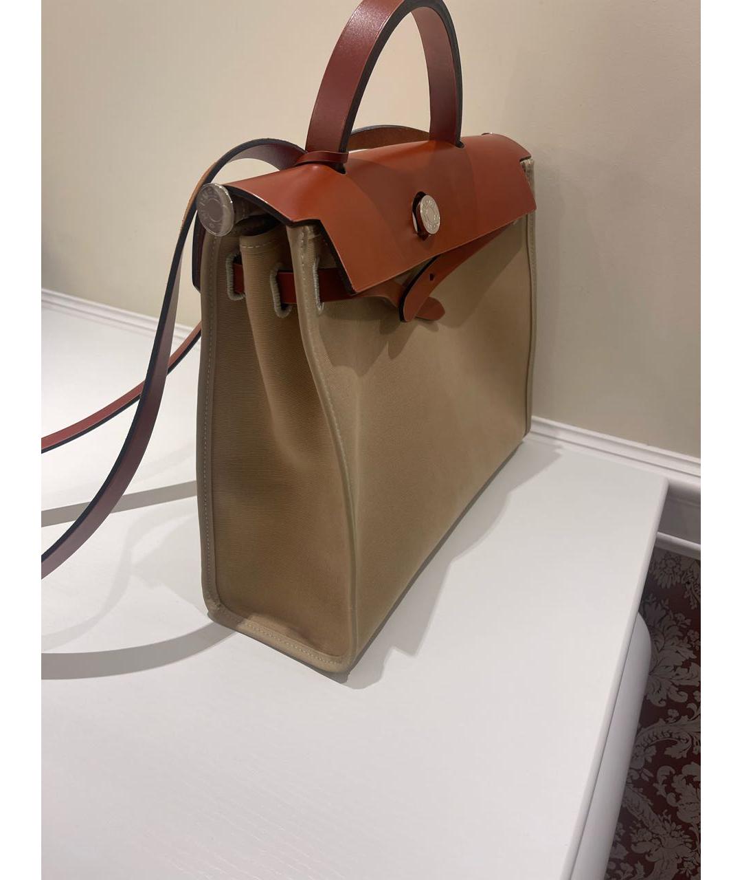 HERMES Коричневая кожаная сумка через плечо, фото 2