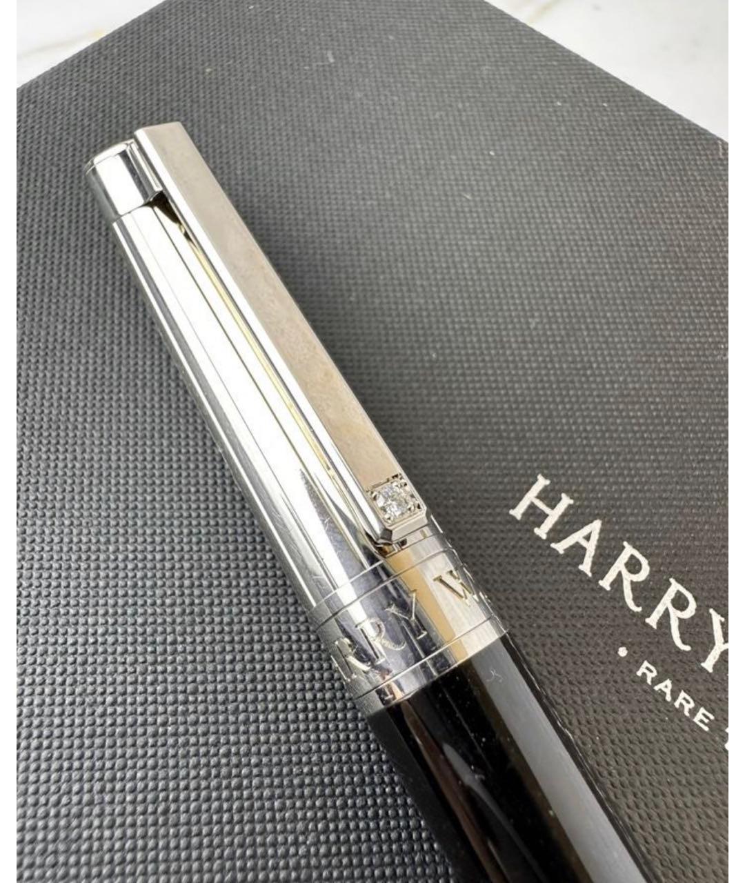 Harry Winston Черная металлическая перьевая ручка, фото 6