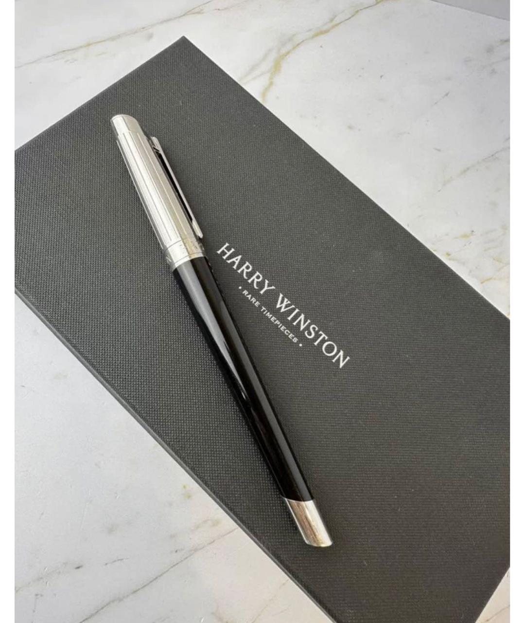 Harry Winston Черная металлическая перьевая ручка, фото 7