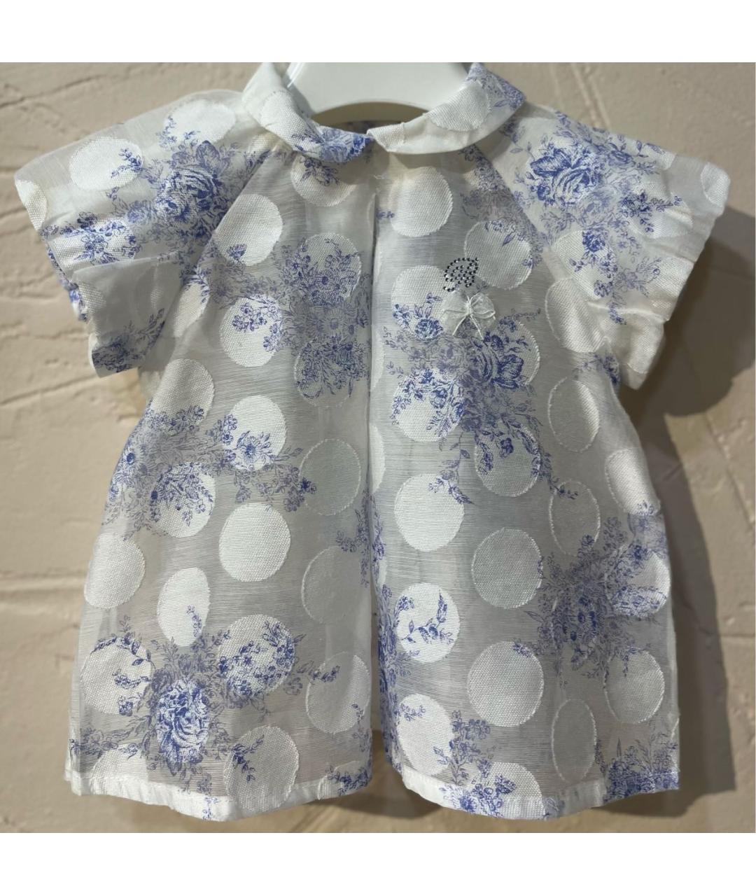 BLUMARINE BABY Белая вискозная блузка для девочек, фото 8