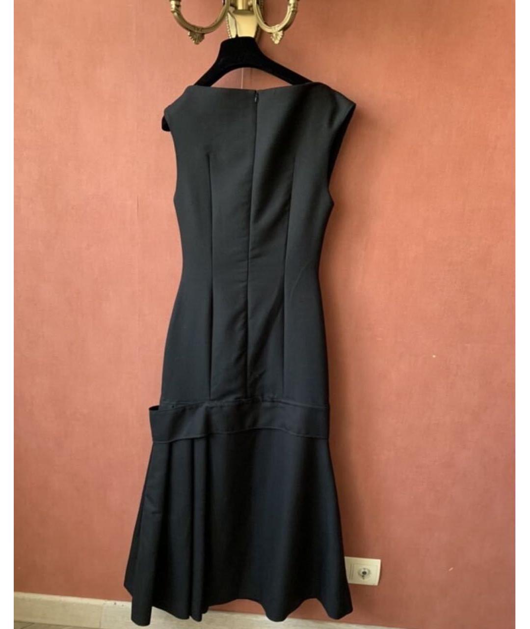 JACQUEMUS Черное шерстяное повседневное платье, фото 8