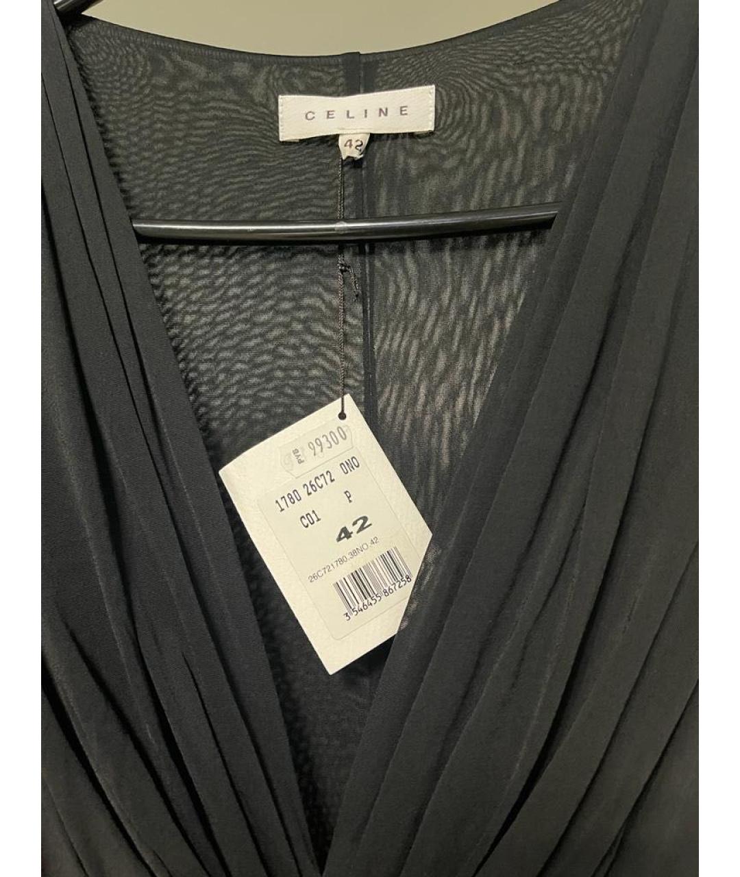 CELINE PRE-OWNED Черное вискозное вечернее платье, фото 6