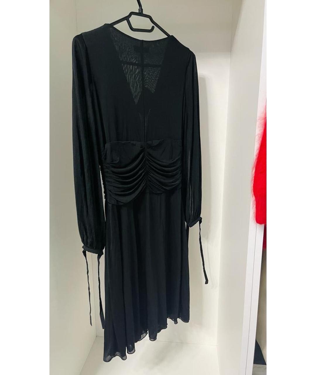 CELINE PRE-OWNED Черное вискозное вечернее платье, фото 4