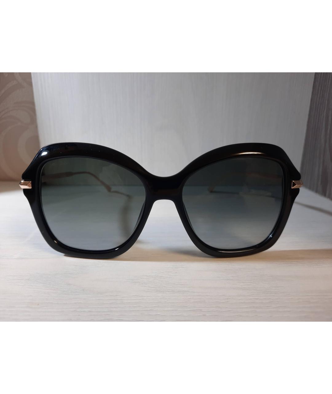 JIMMY CHOO Черные металлические солнцезащитные очки, фото 8
