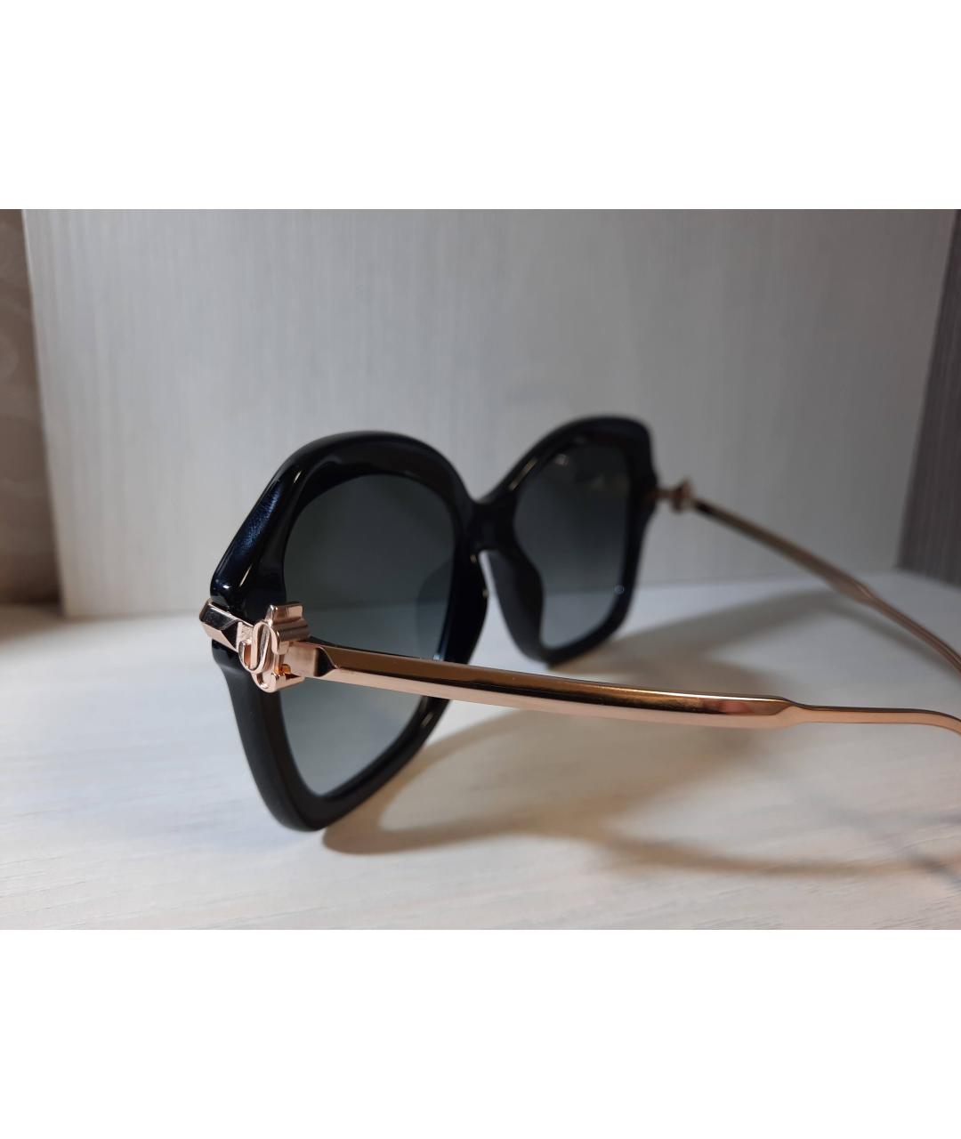 JIMMY CHOO Черные металлические солнцезащитные очки, фото 4