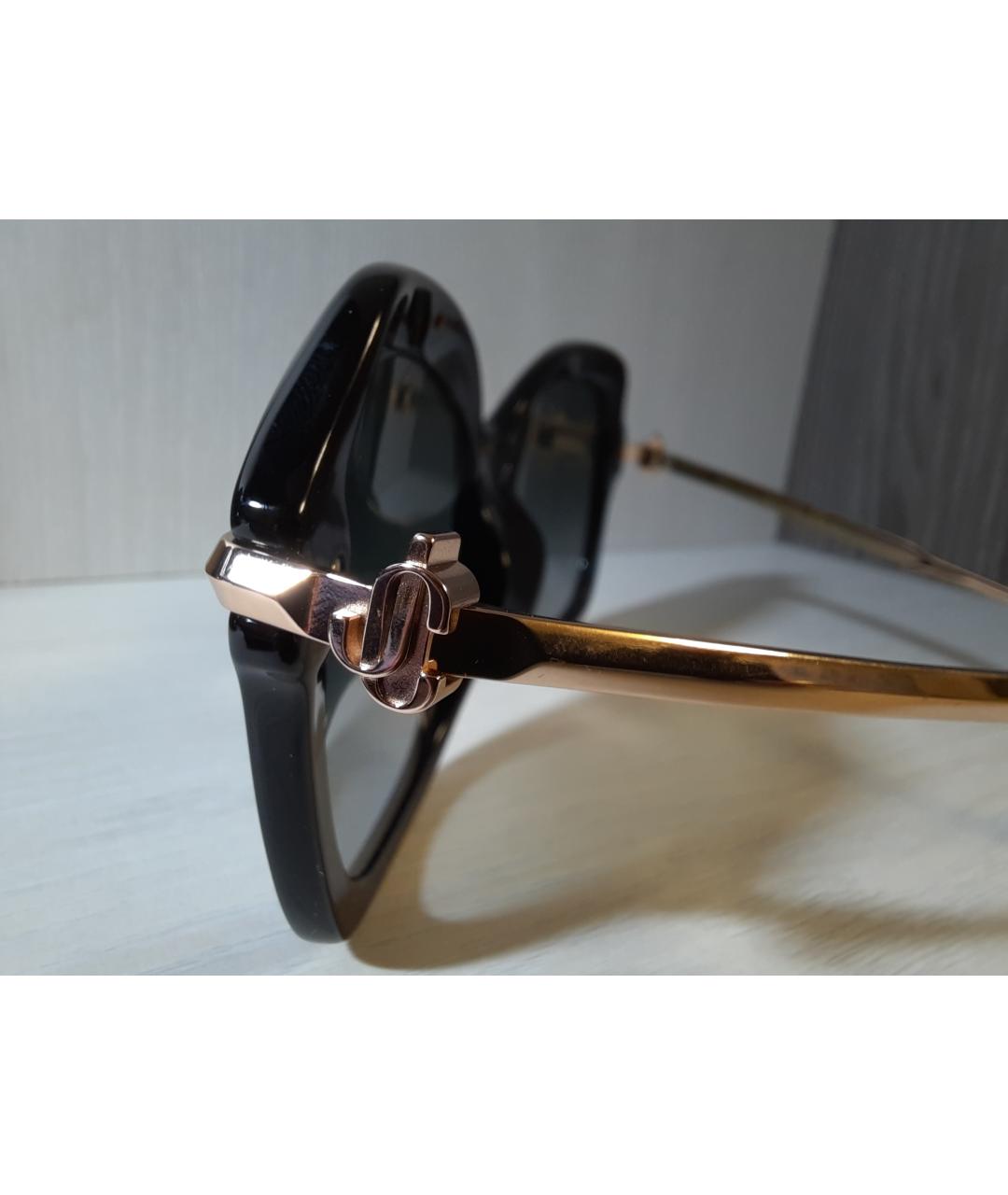 JIMMY CHOO Черные металлические солнцезащитные очки, фото 7