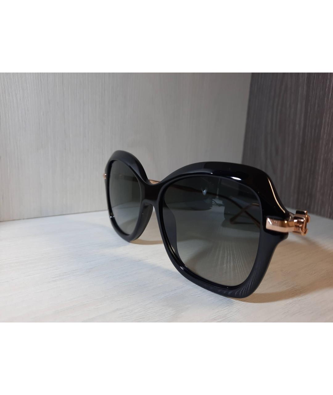JIMMY CHOO Черные металлические солнцезащитные очки, фото 5