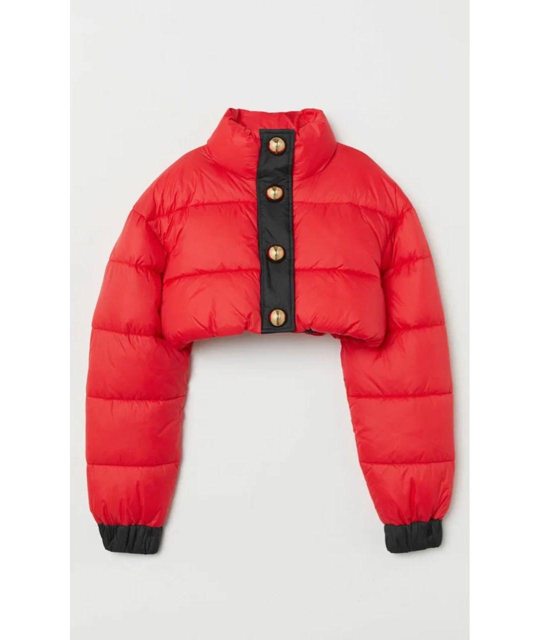 MOSCHINO Красная полиэстеровая куртка, фото 8