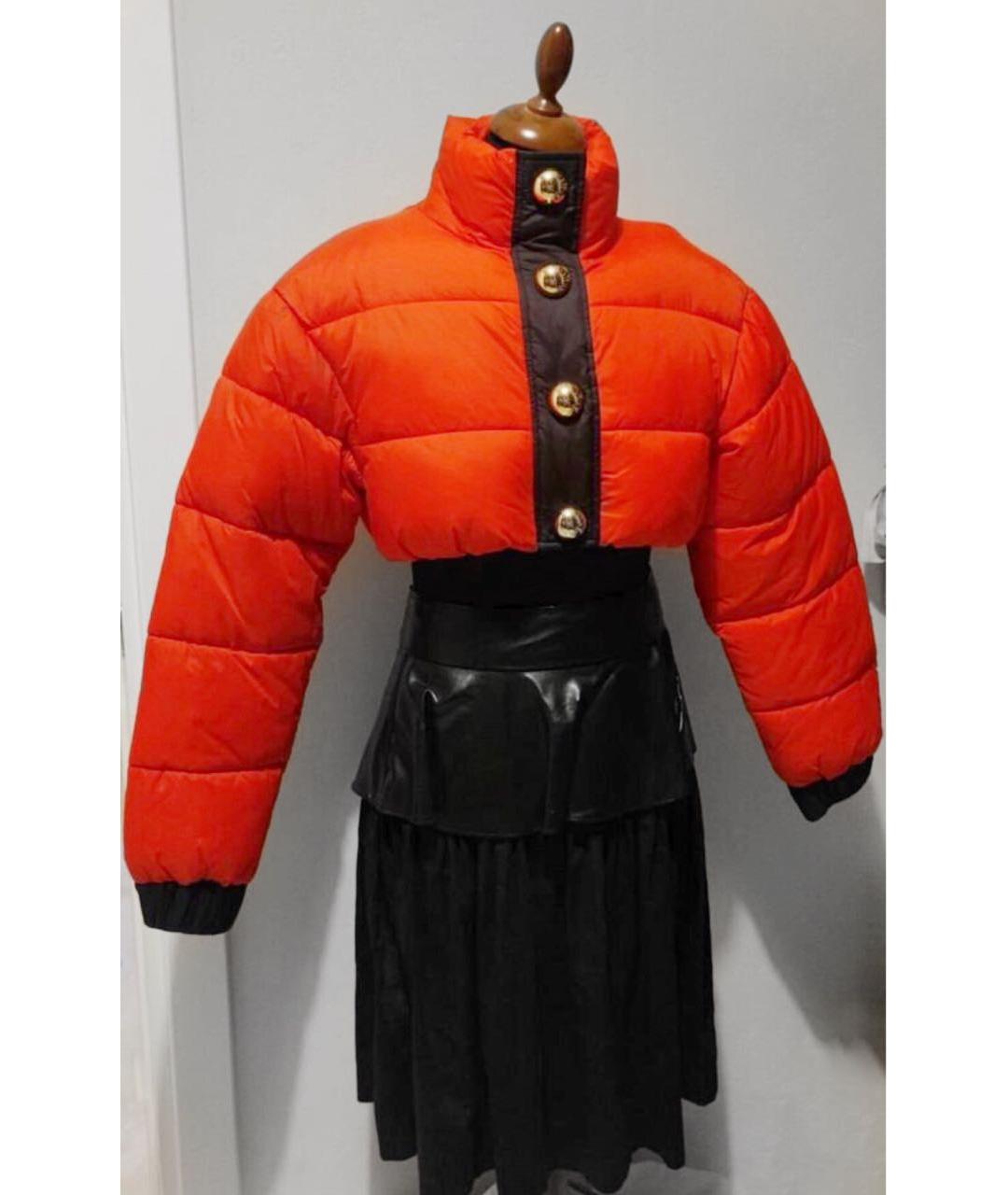 MOSCHINO Красная полиэстеровая куртка, фото 3