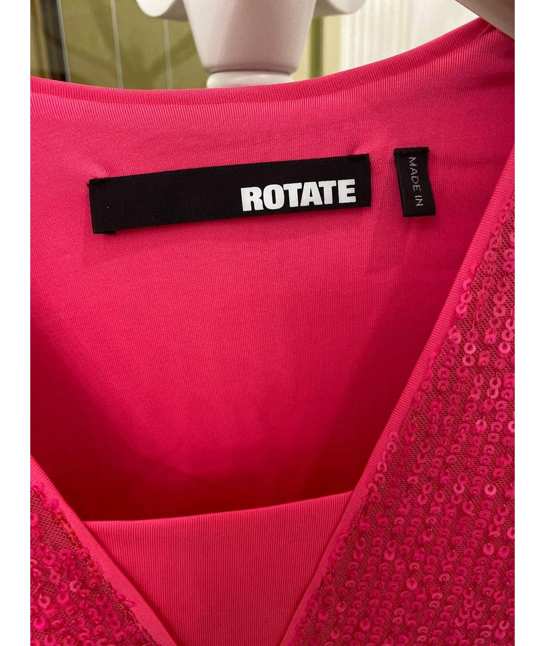 ROTATE Розовое вечернее платье, фото 4
