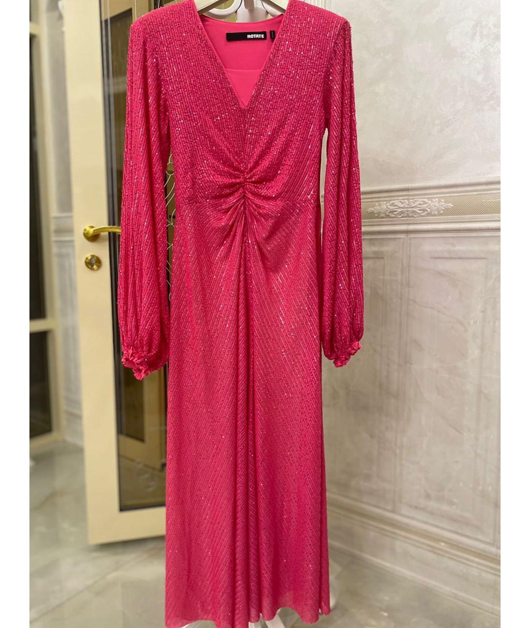 ROTATE Розовое вечернее платье, фото 2