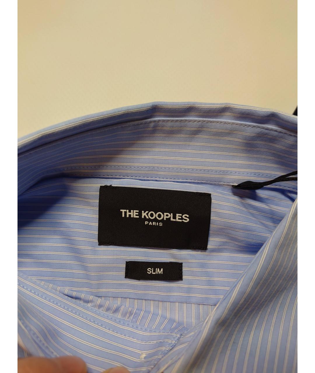 THE KOOPLES Голубая хлопковая классическая рубашка, фото 3