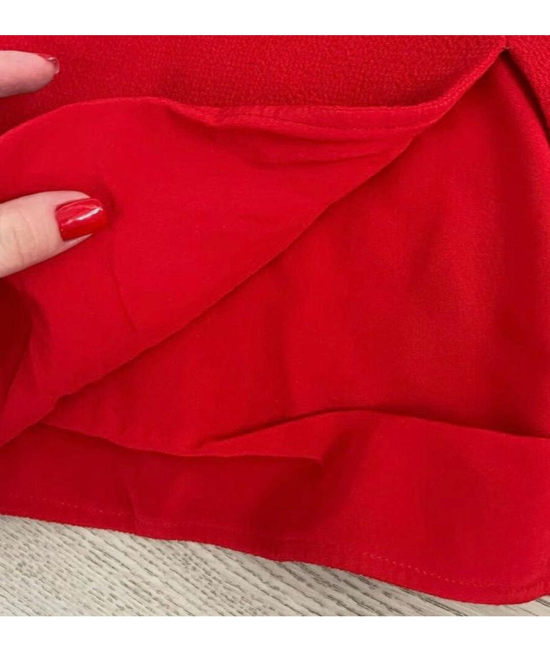 CHRISTIAN DIOR PRE-OWNED Красная шелковая юбка миди, фото 4