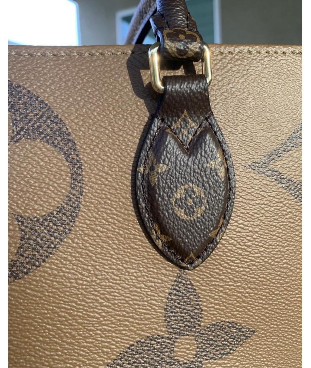 LOUIS VUITTON Коричневая сумка тоут, фото 8