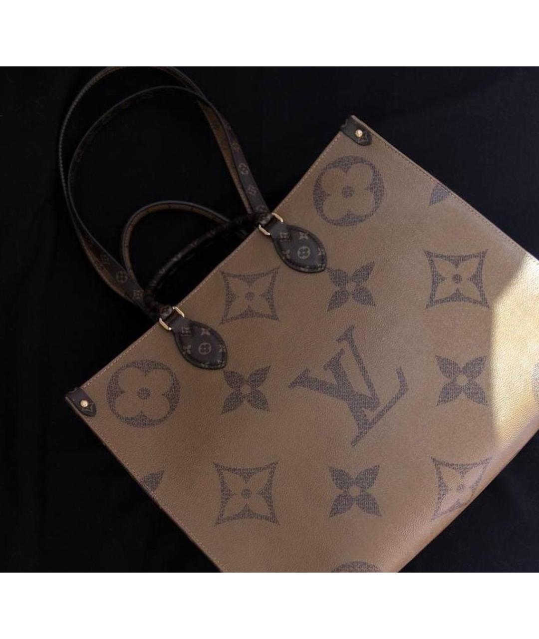 LOUIS VUITTON Коричневая сумка тоут, фото 4