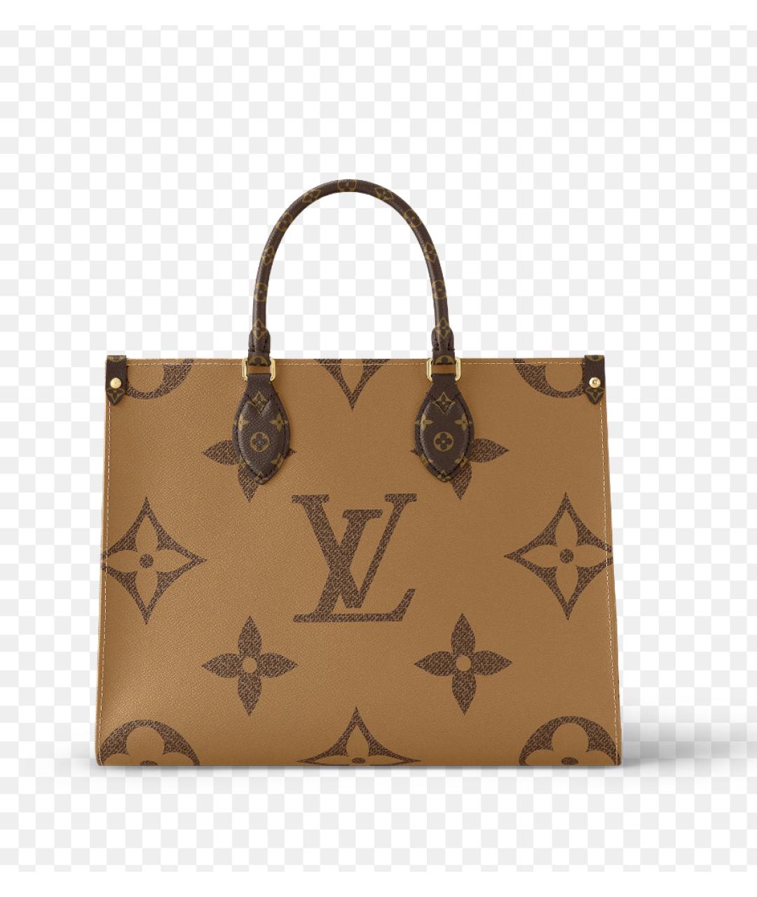 LOUIS VUITTON Коричневая сумка тоут, фото 9