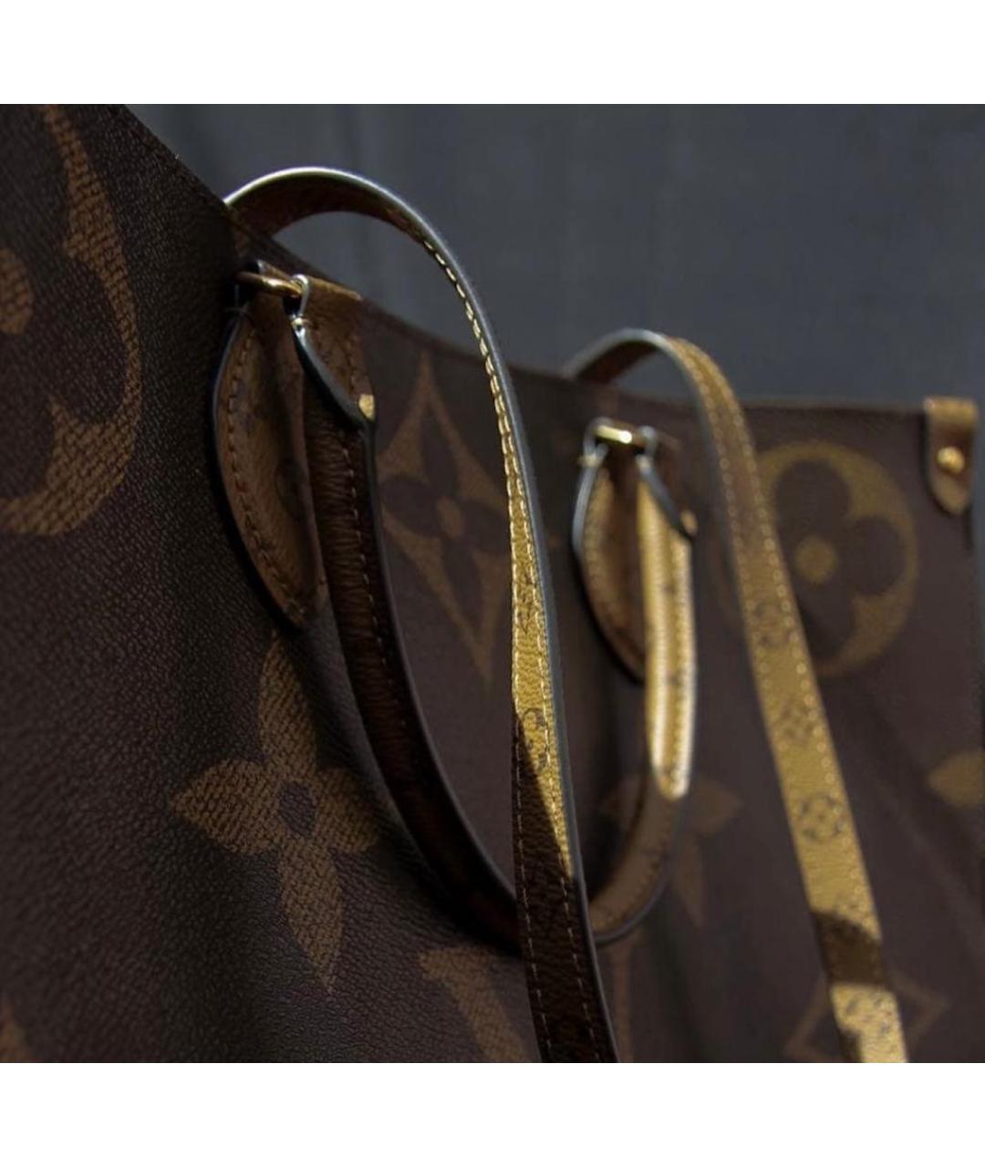 LOUIS VUITTON Коричневая сумка тоут, фото 7