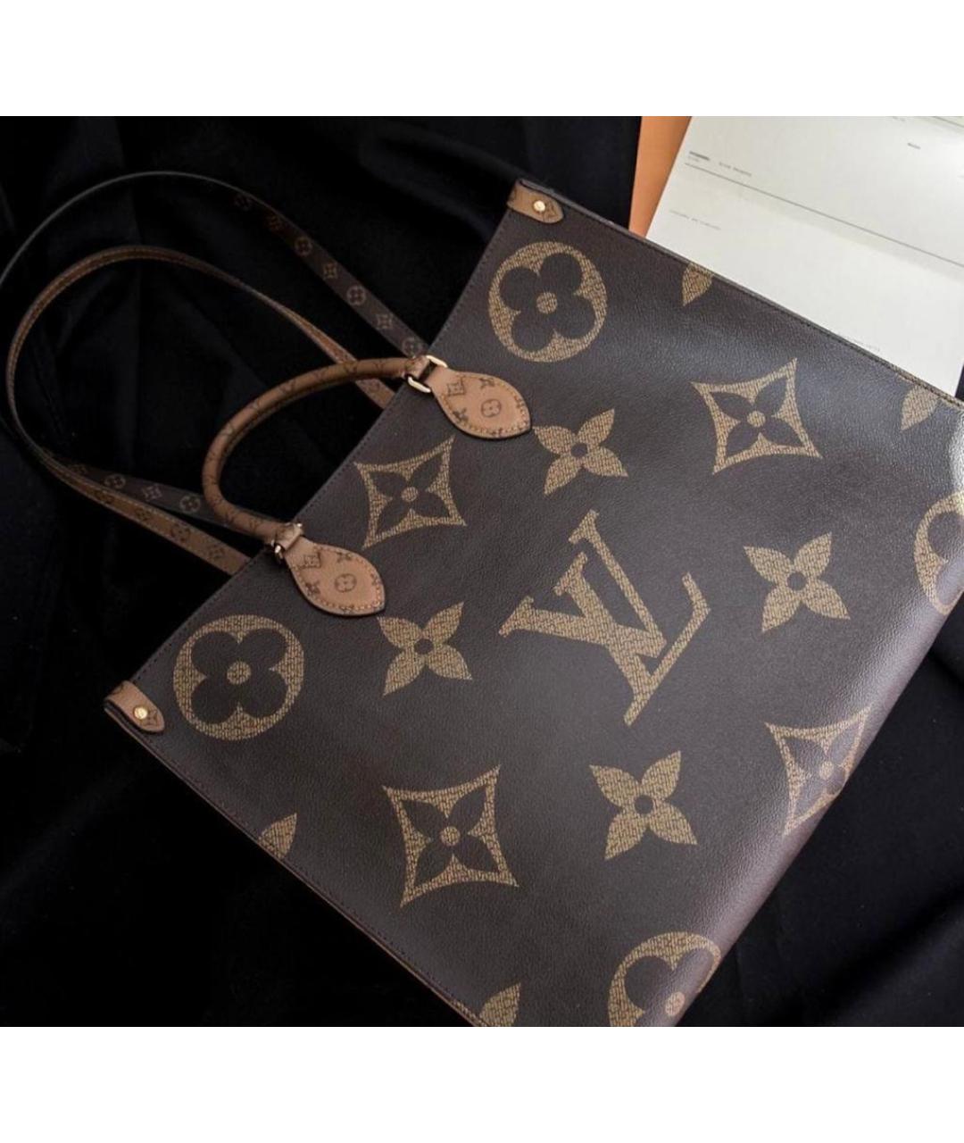 LOUIS VUITTON Коричневая сумка тоут, фото 2