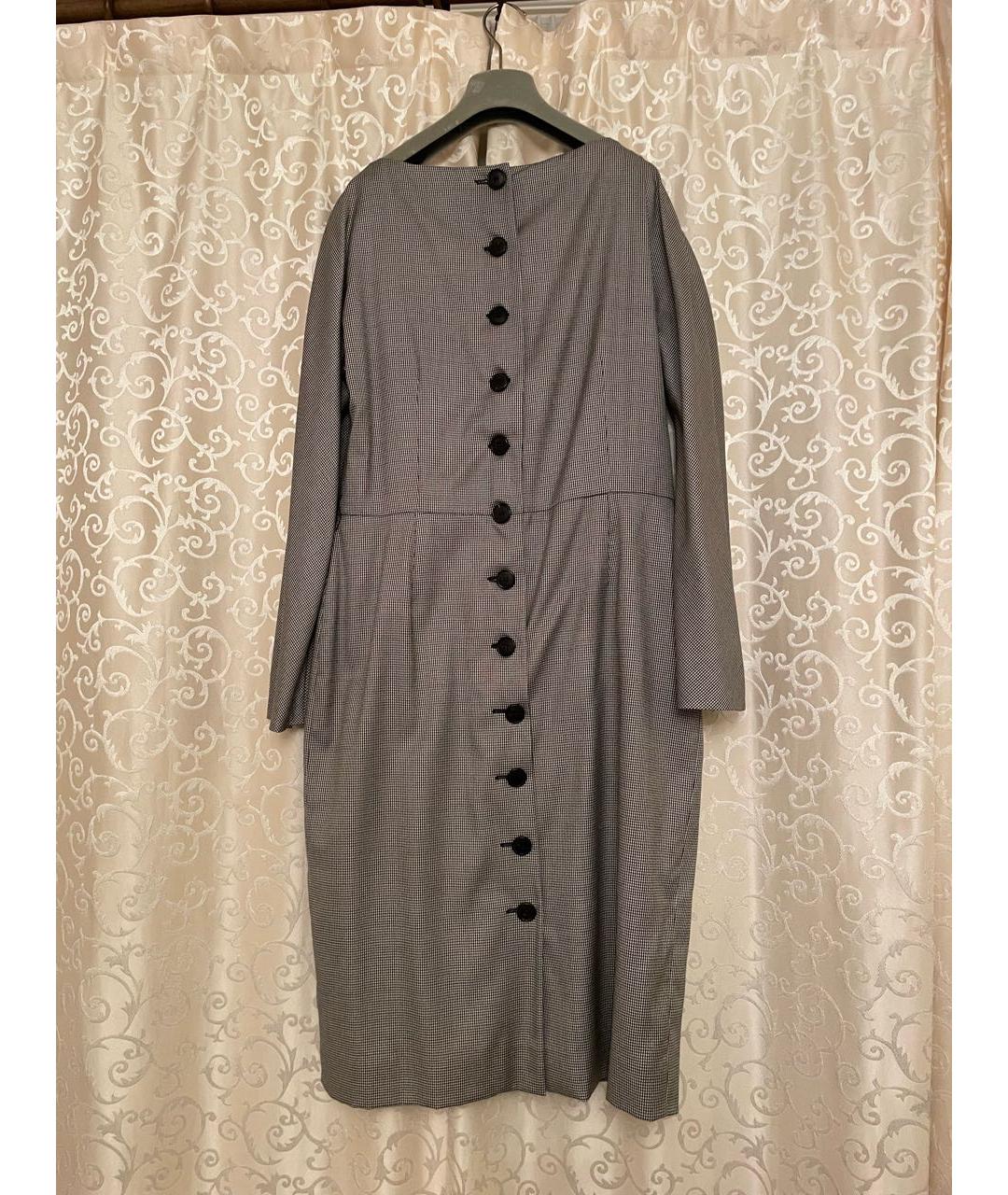 CHRISTIAN DIOR PRE-OWNED Серое шерстяное платье, фото 2