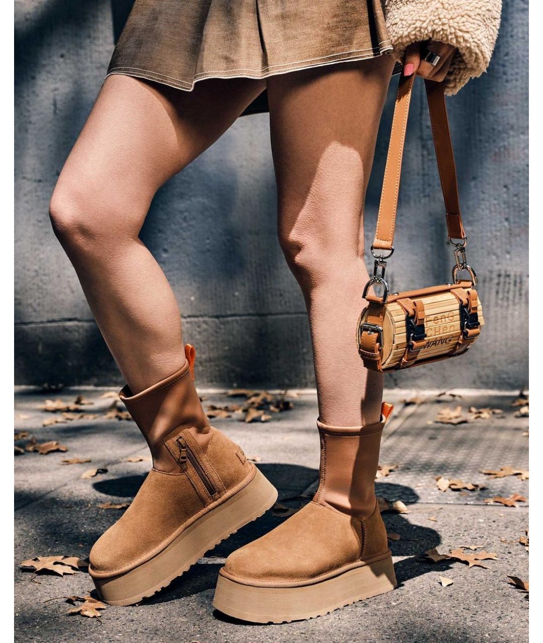 UGG AUSTRALIA Оранжевое ботинки, фото 2