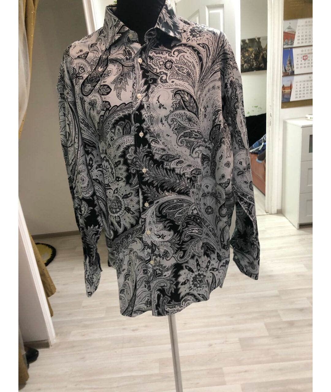 ETRO Мульти хлопковая кэжуал рубашка, фото 7