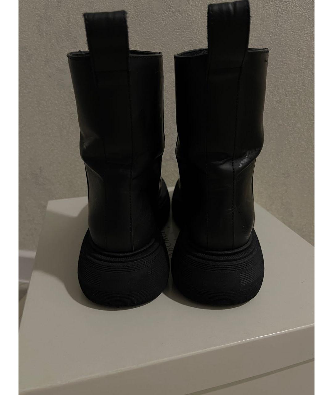 GIABORGHINI Черные кожаные ботинки, фото 4