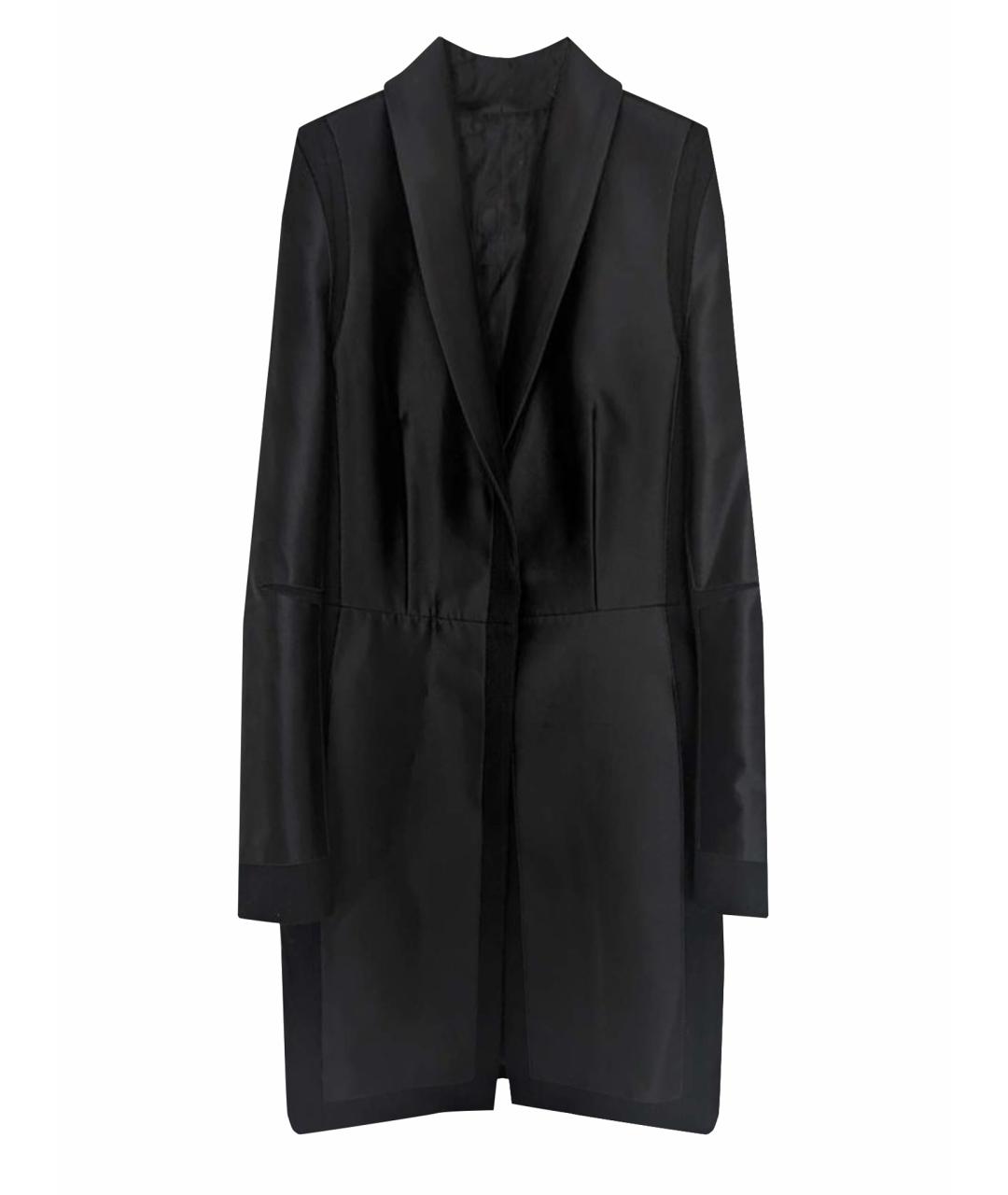 IRFE Черное шелковое пальто, фото 1
