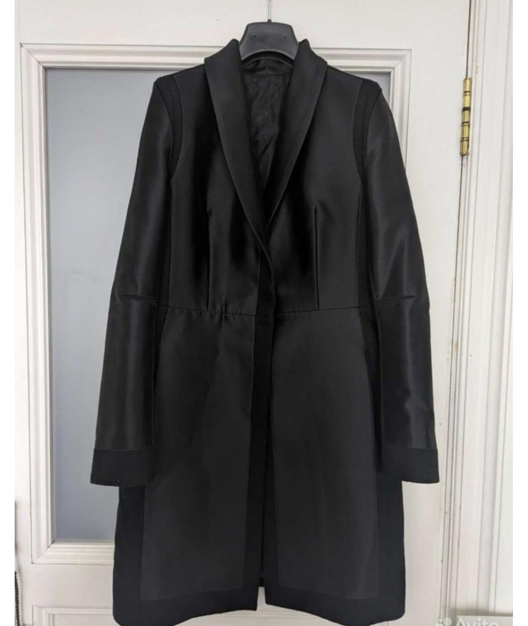 IRFE Черное шелковое пальто, фото 8