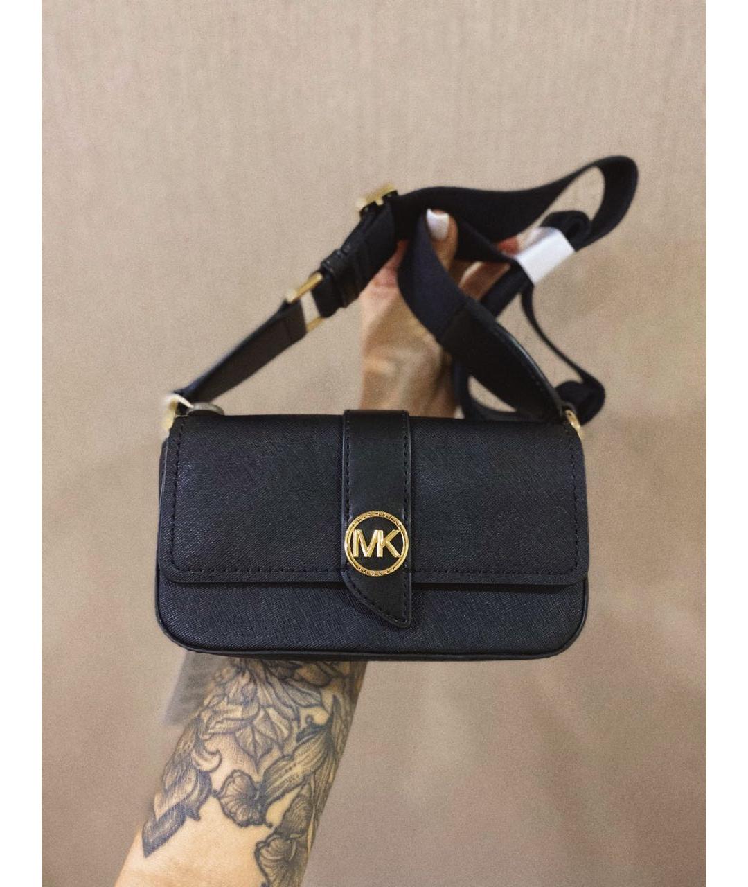 MICHAEL KORS Черная сумка через плечо, фото 2