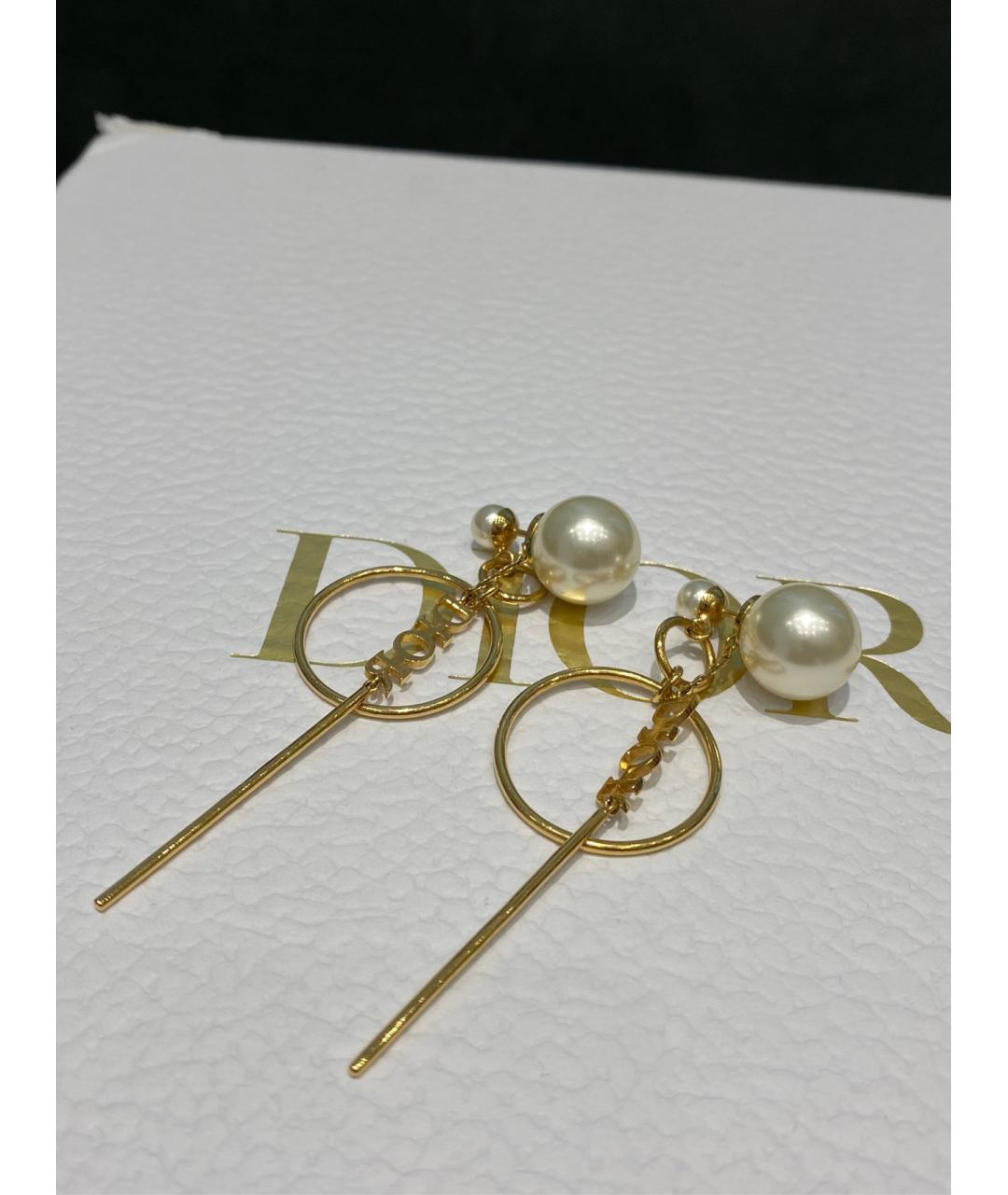 CHRISTIAN DIOR Золотые серьги, фото 2