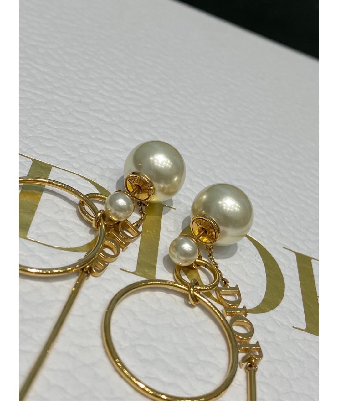 CHRISTIAN DIOR Золотые серьги, фото 4