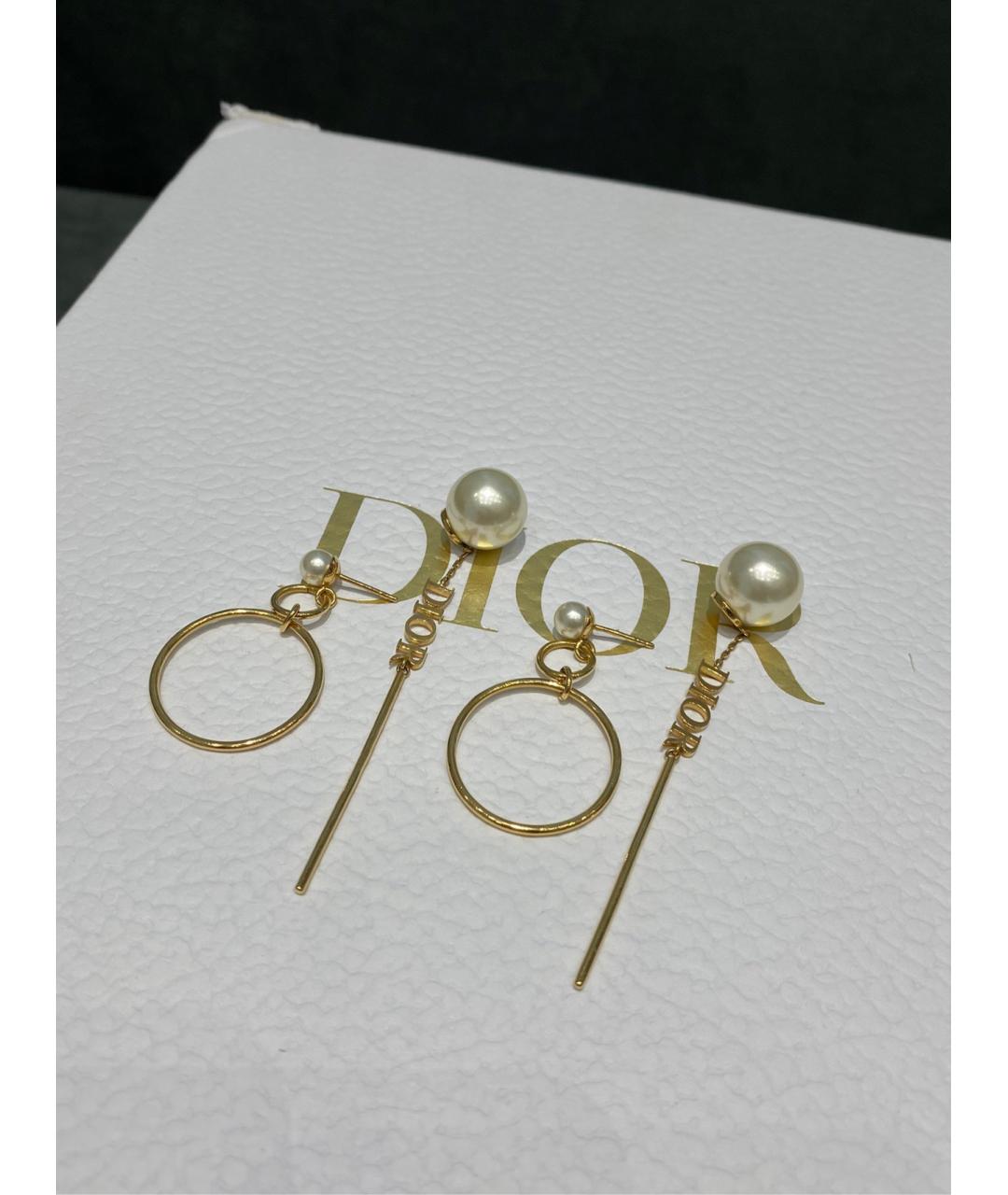 CHRISTIAN DIOR Золотые серьги, фото 3