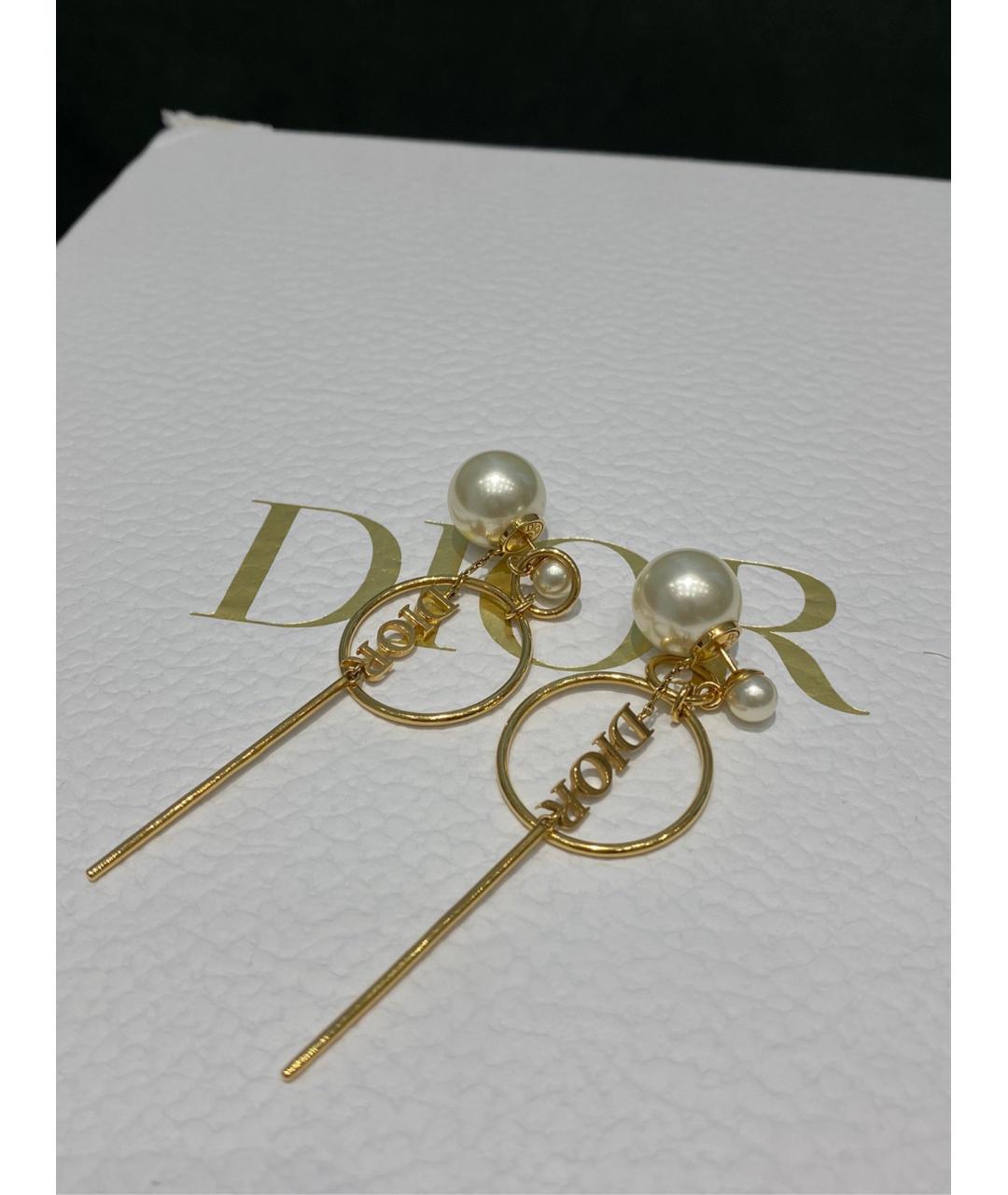 CHRISTIAN DIOR Золотые серьги, фото 7