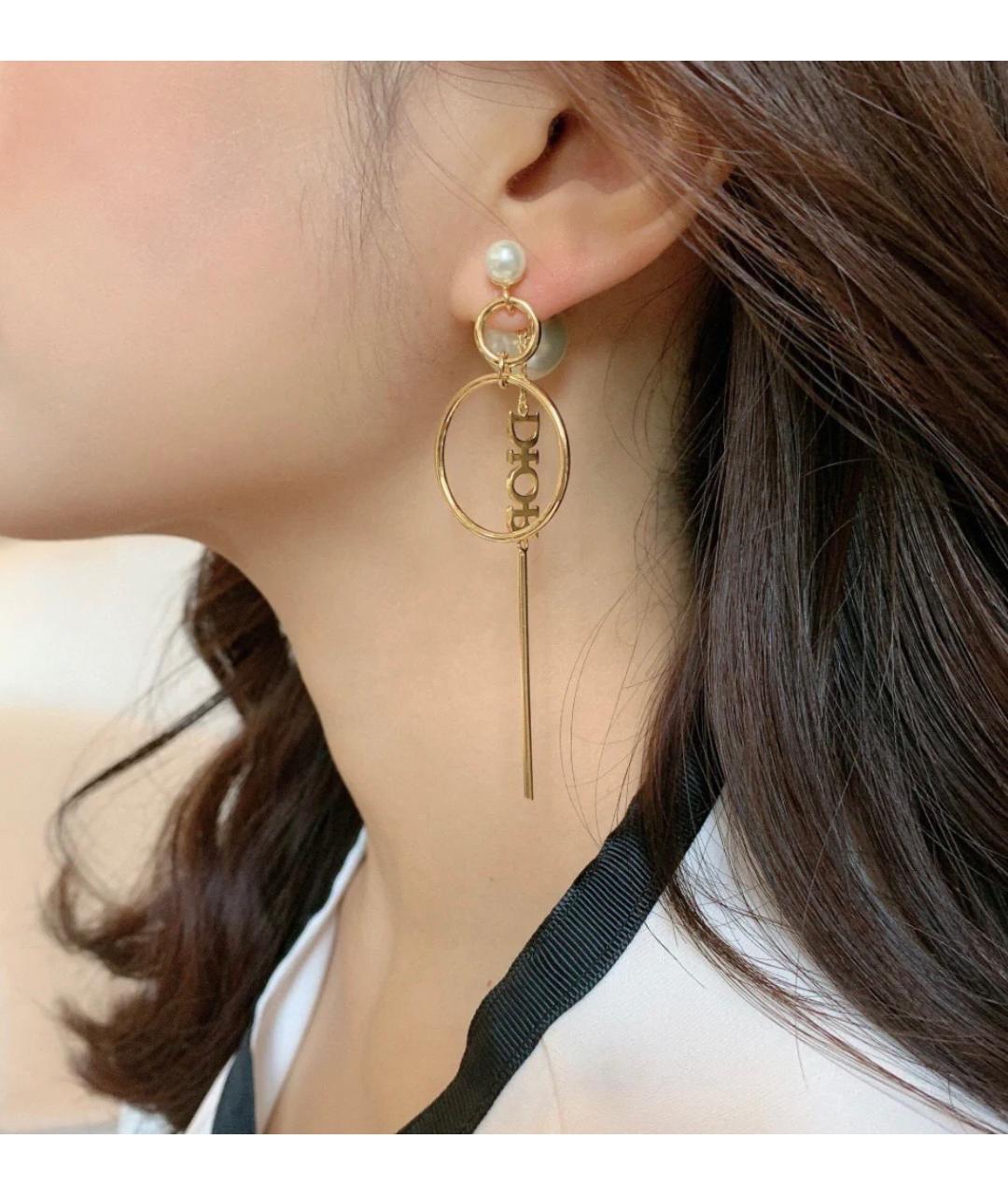 CHRISTIAN DIOR Золотые серьги, фото 5