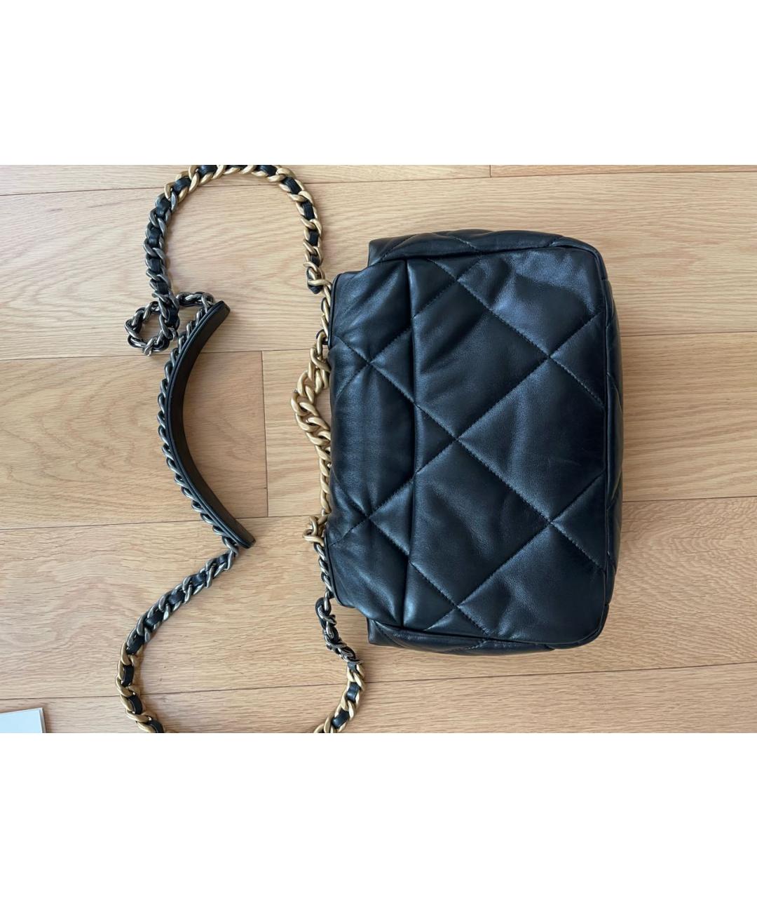 CHANEL Черная кожаная сумка через плечо, фото 4